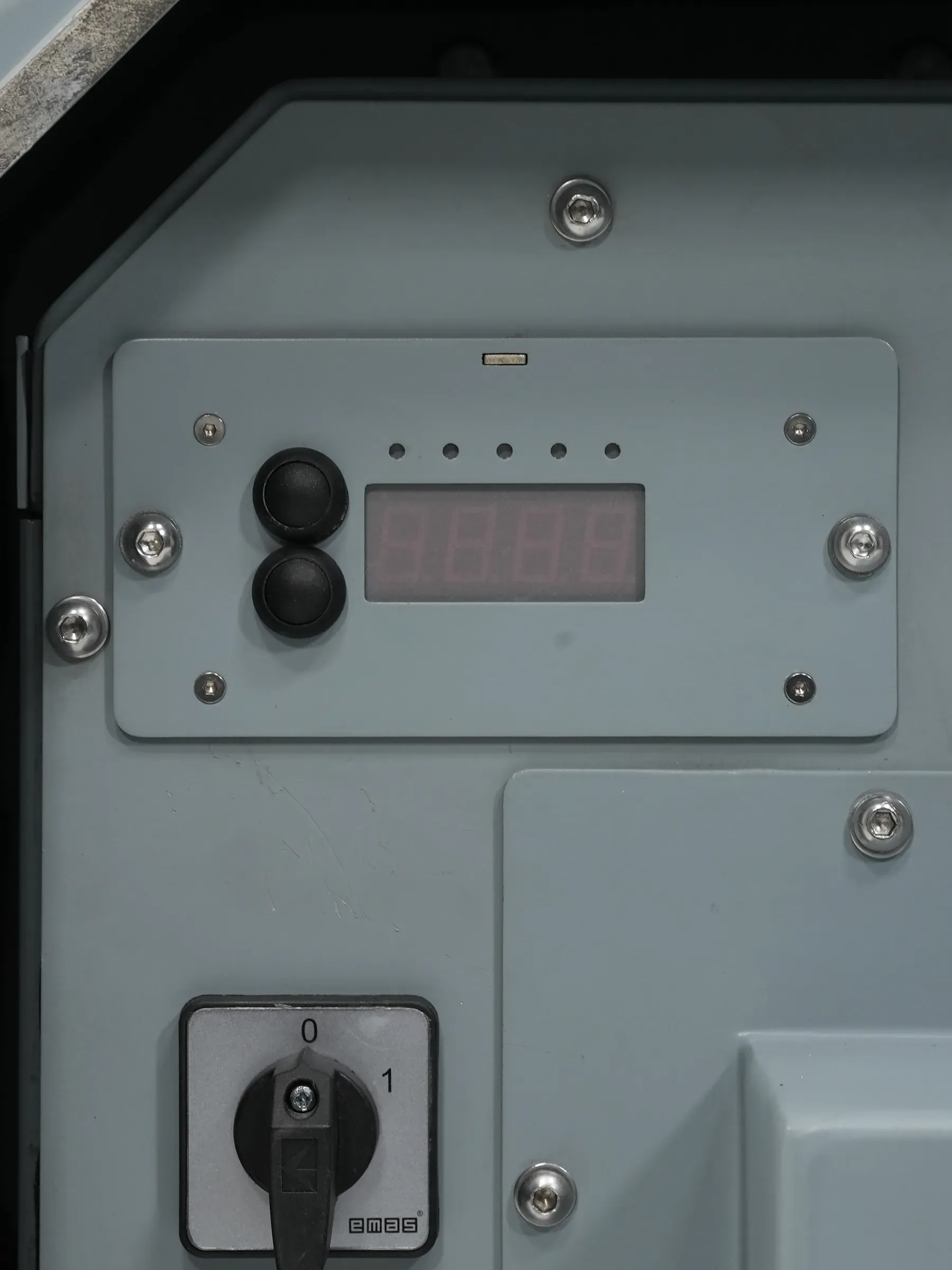 The climate control panel