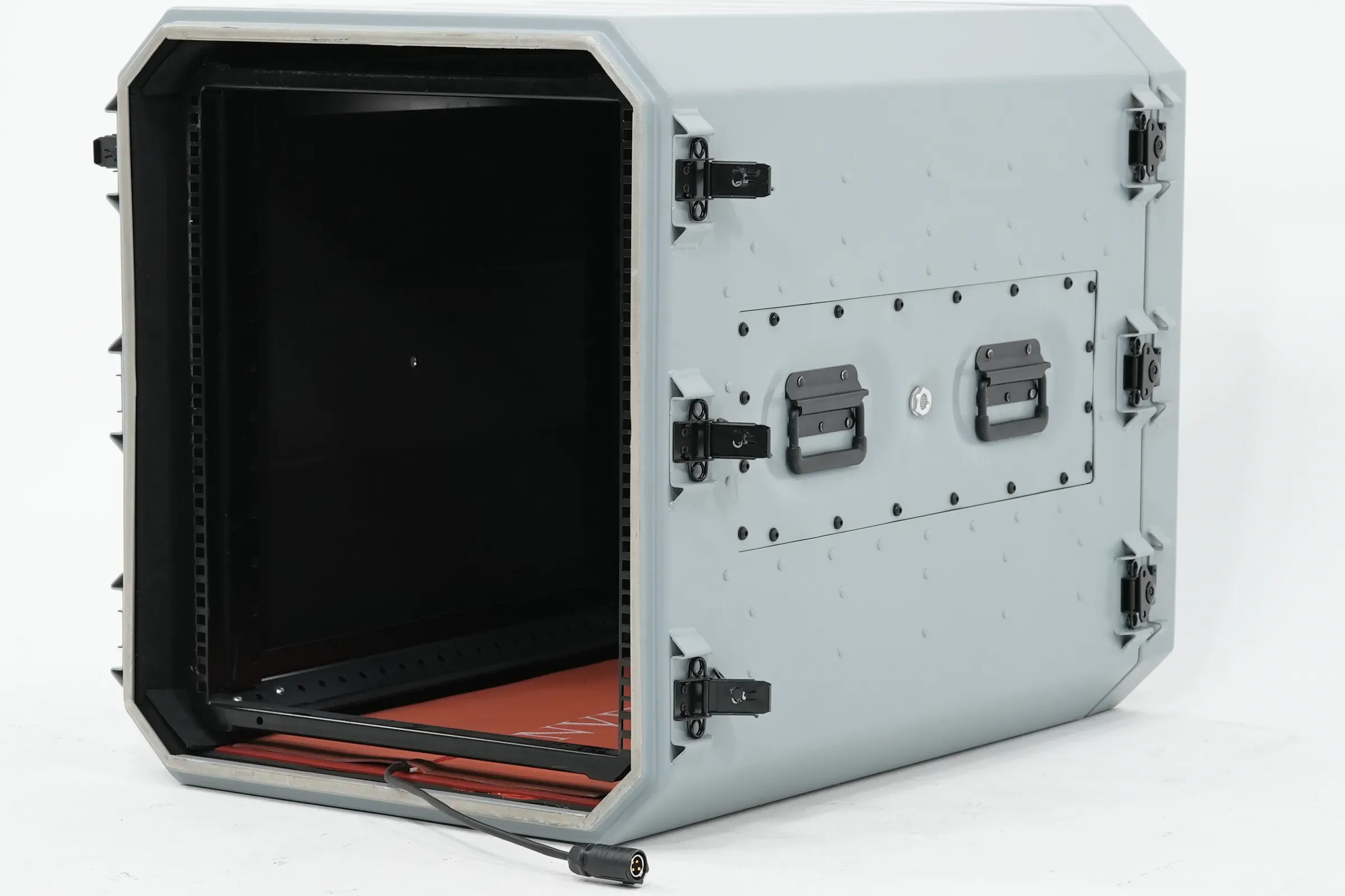ACP20 with both doors off, rack bay empty