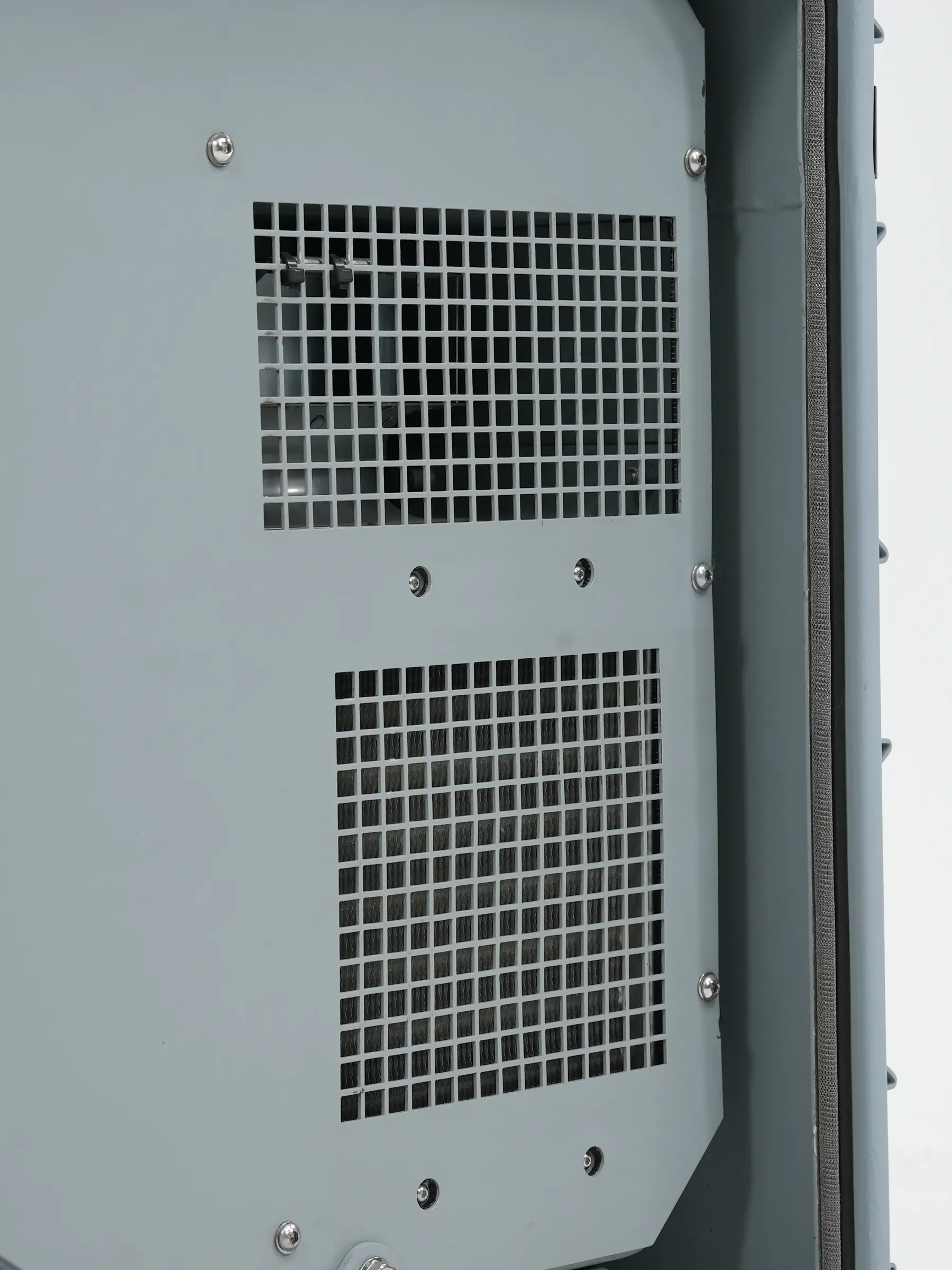Grille panels in the cabin wall