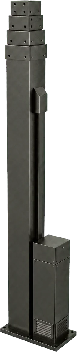 MES20 stowed, with its screw drive and control box