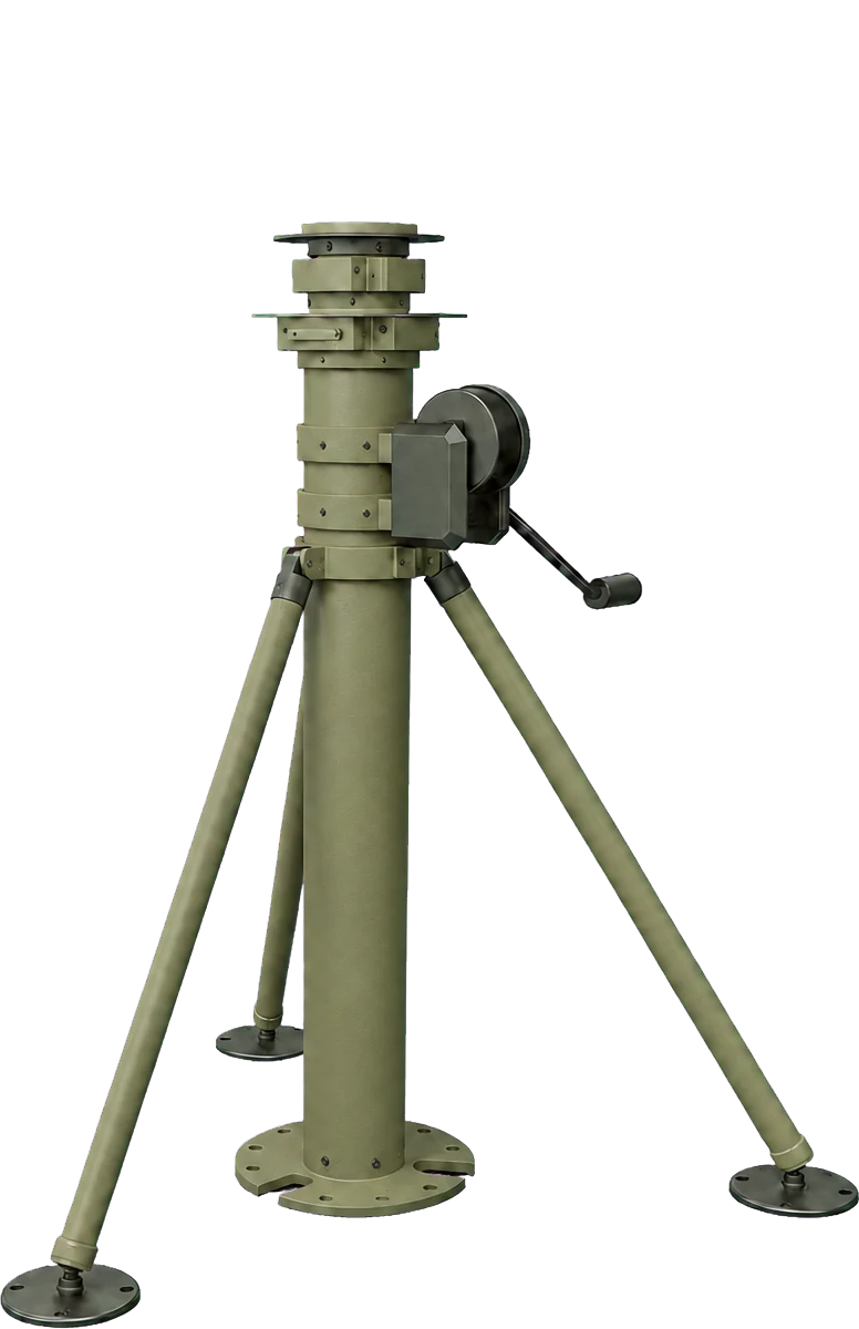 MMW10 — Winch-Driven Telescopic Manual Mast System
