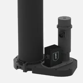 The MEM10 base plate and its screw-shaft drive