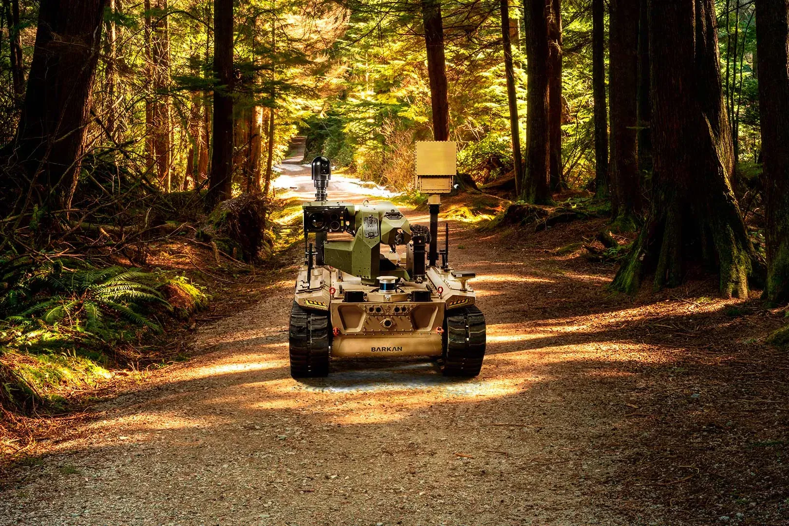 MES01 extended on a forest track