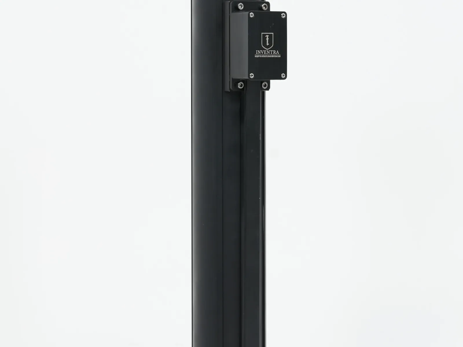 The same mast fully retracted, showing nested length and transport size