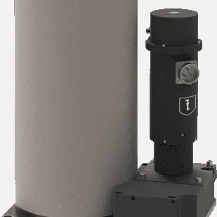 The MES10 drive column on its base plate
