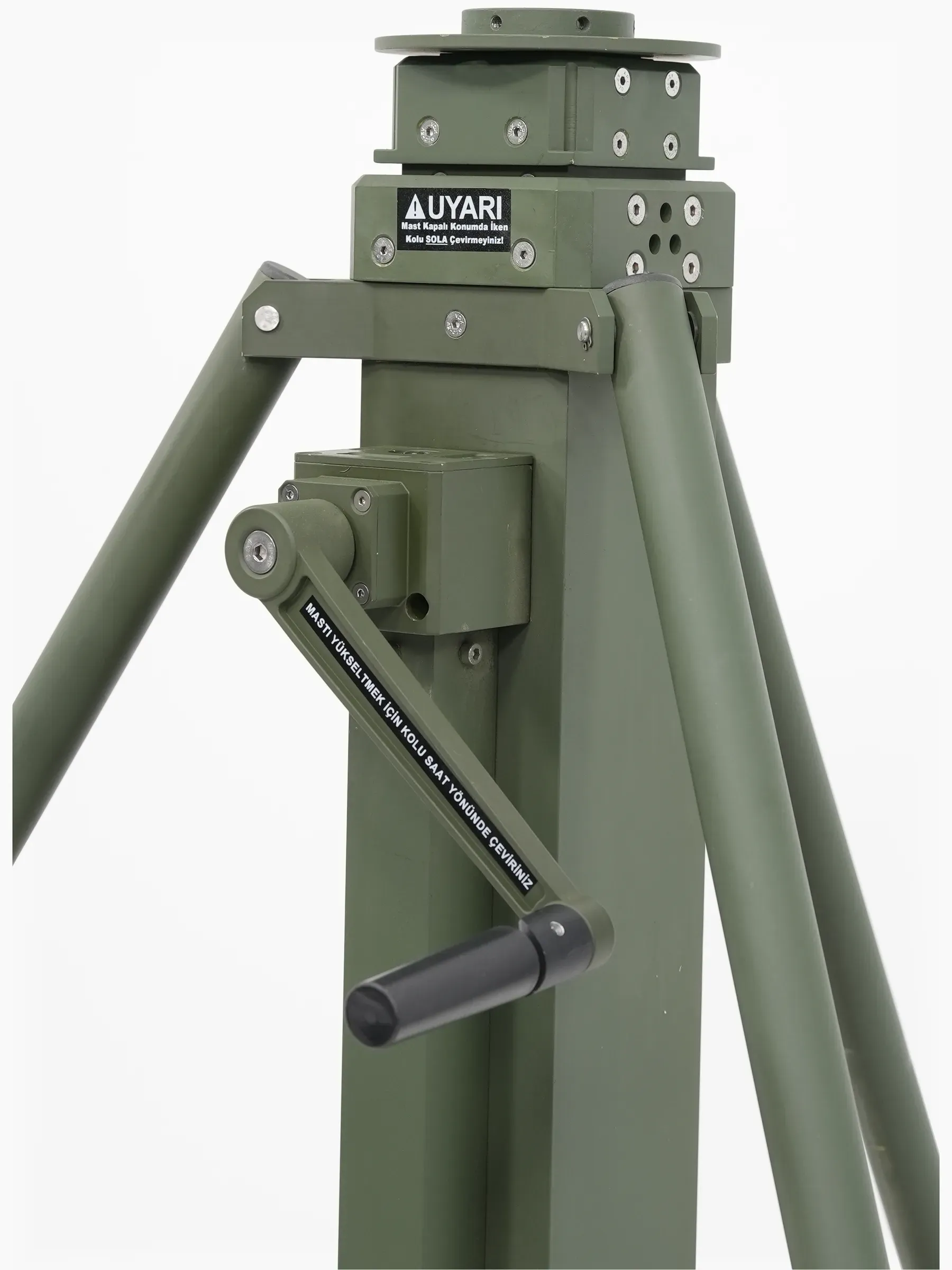 The crank and leg clamps under the head