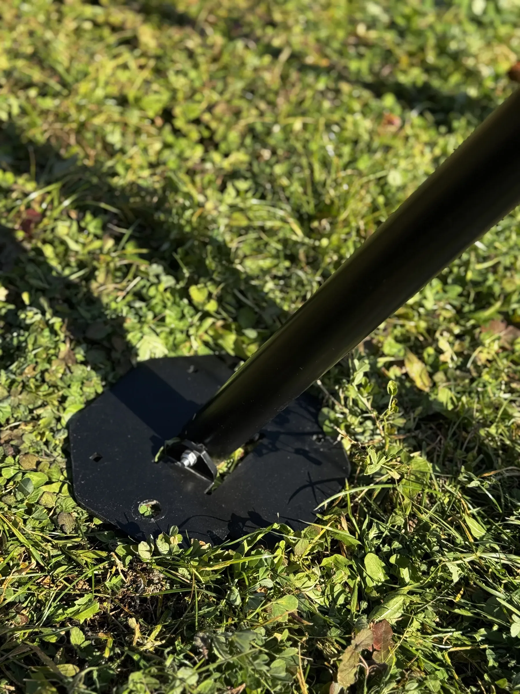 The round foot in the grass