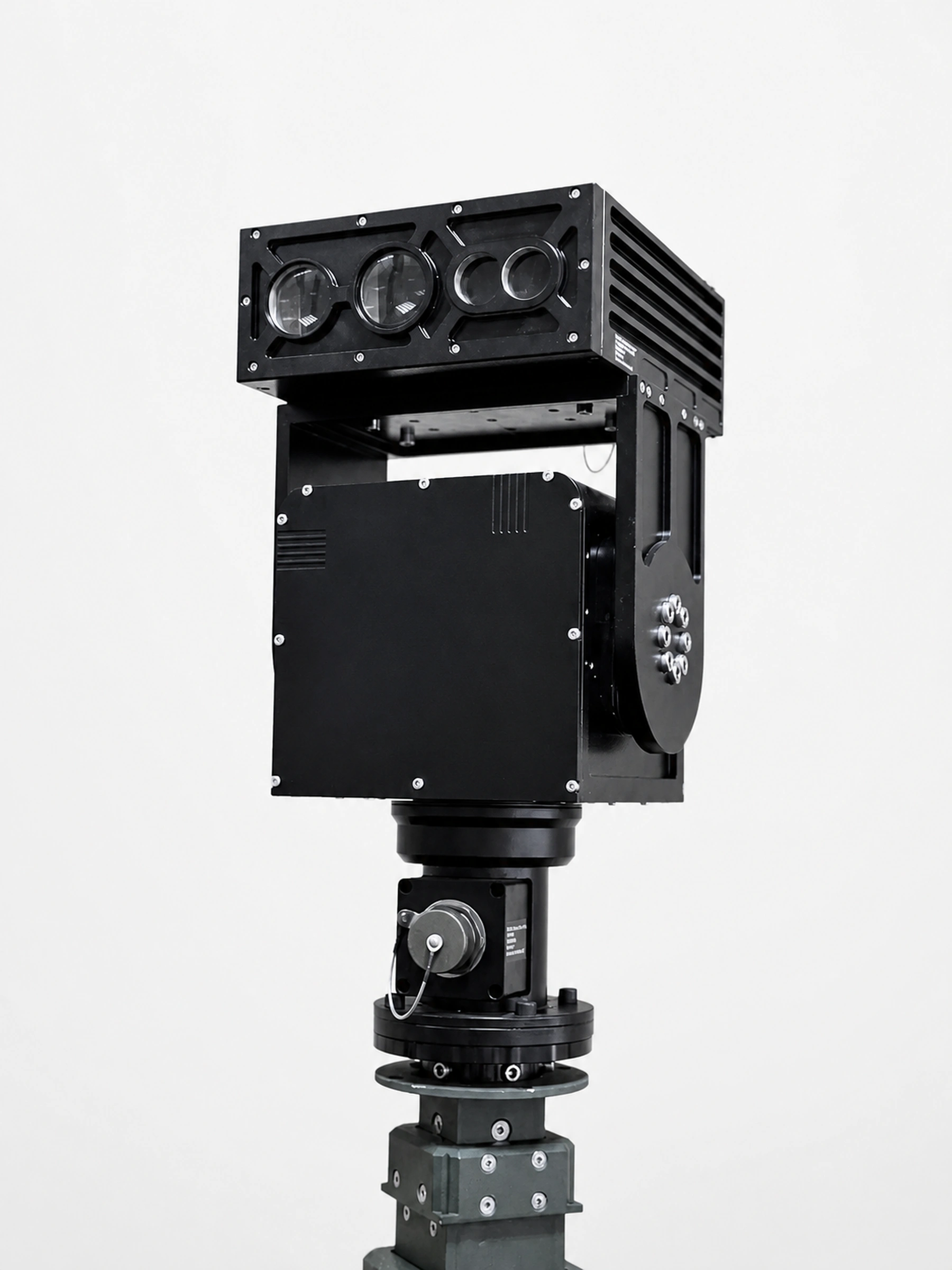 The sensor block tilted down on the PED10