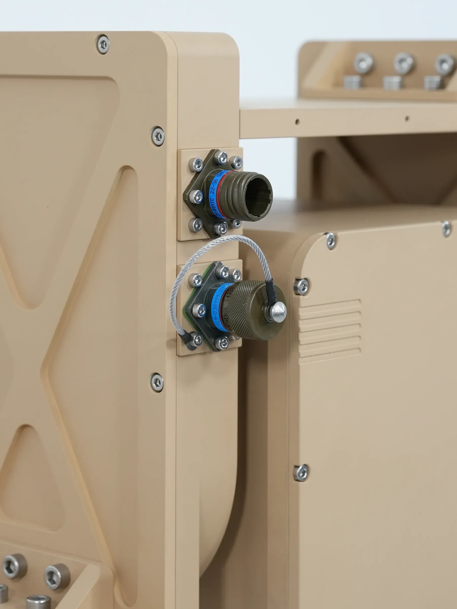 The connectors on the side panel