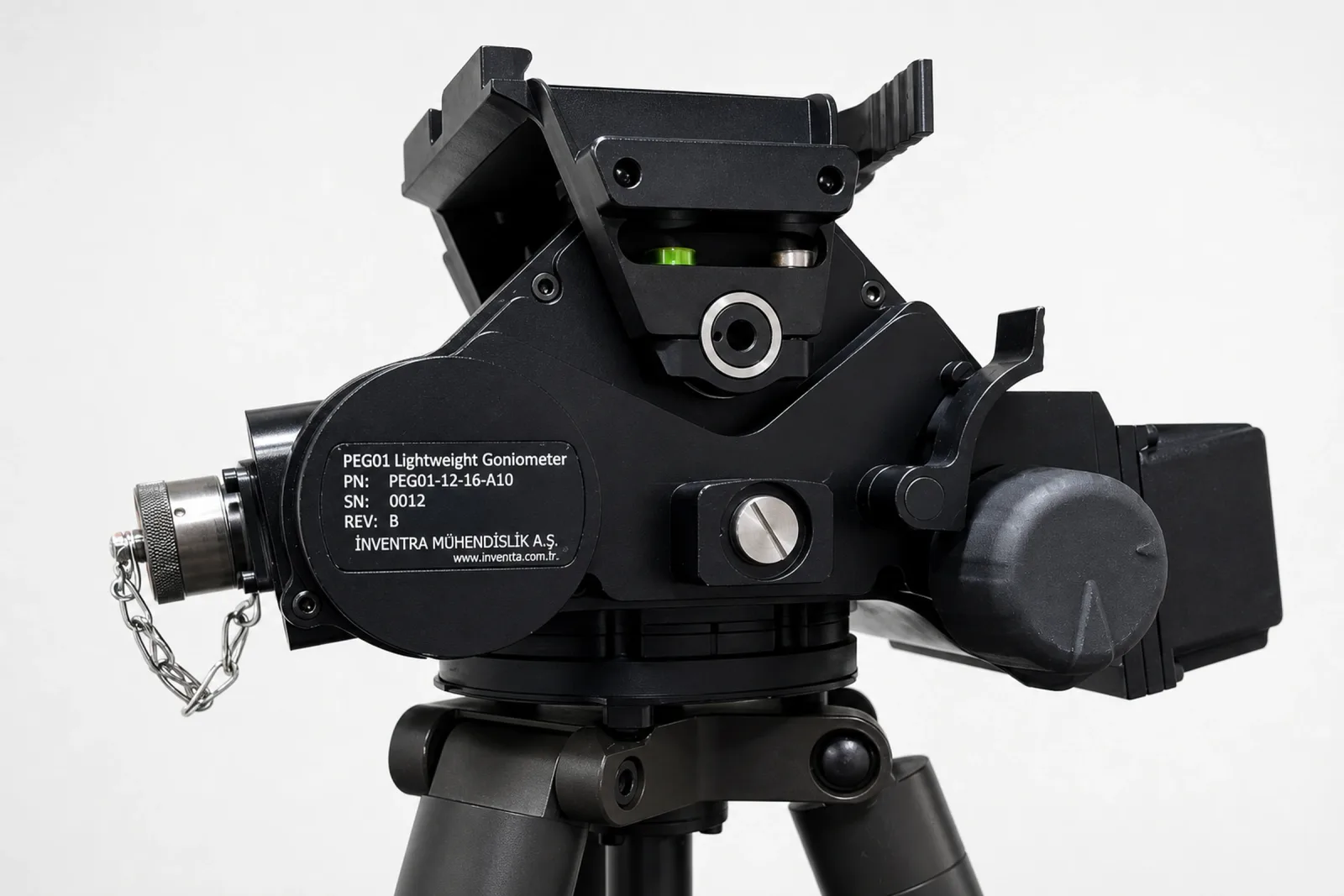 The PEG03 product label between its connectors