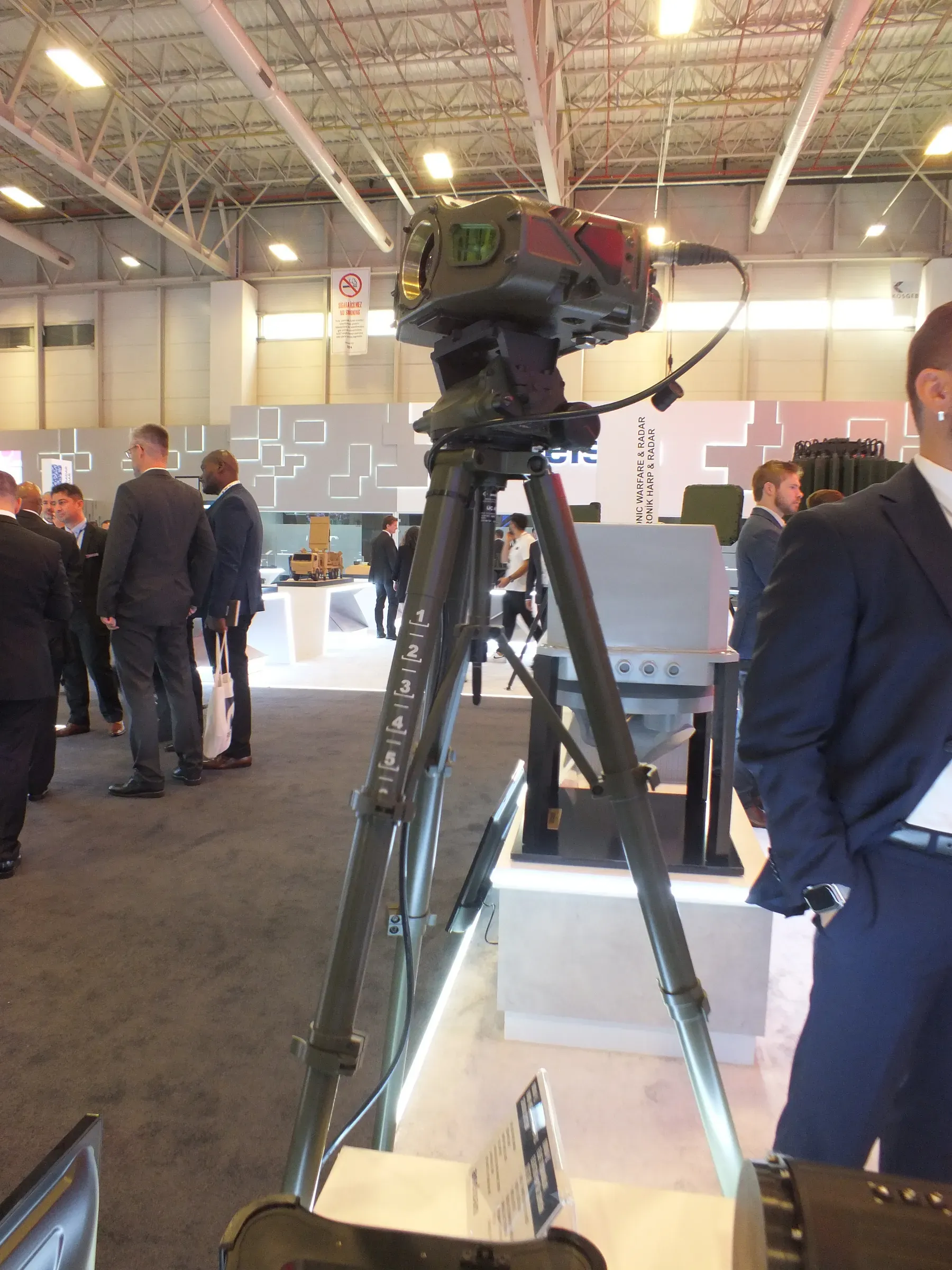 TML10 at the show with its payload cabled up
