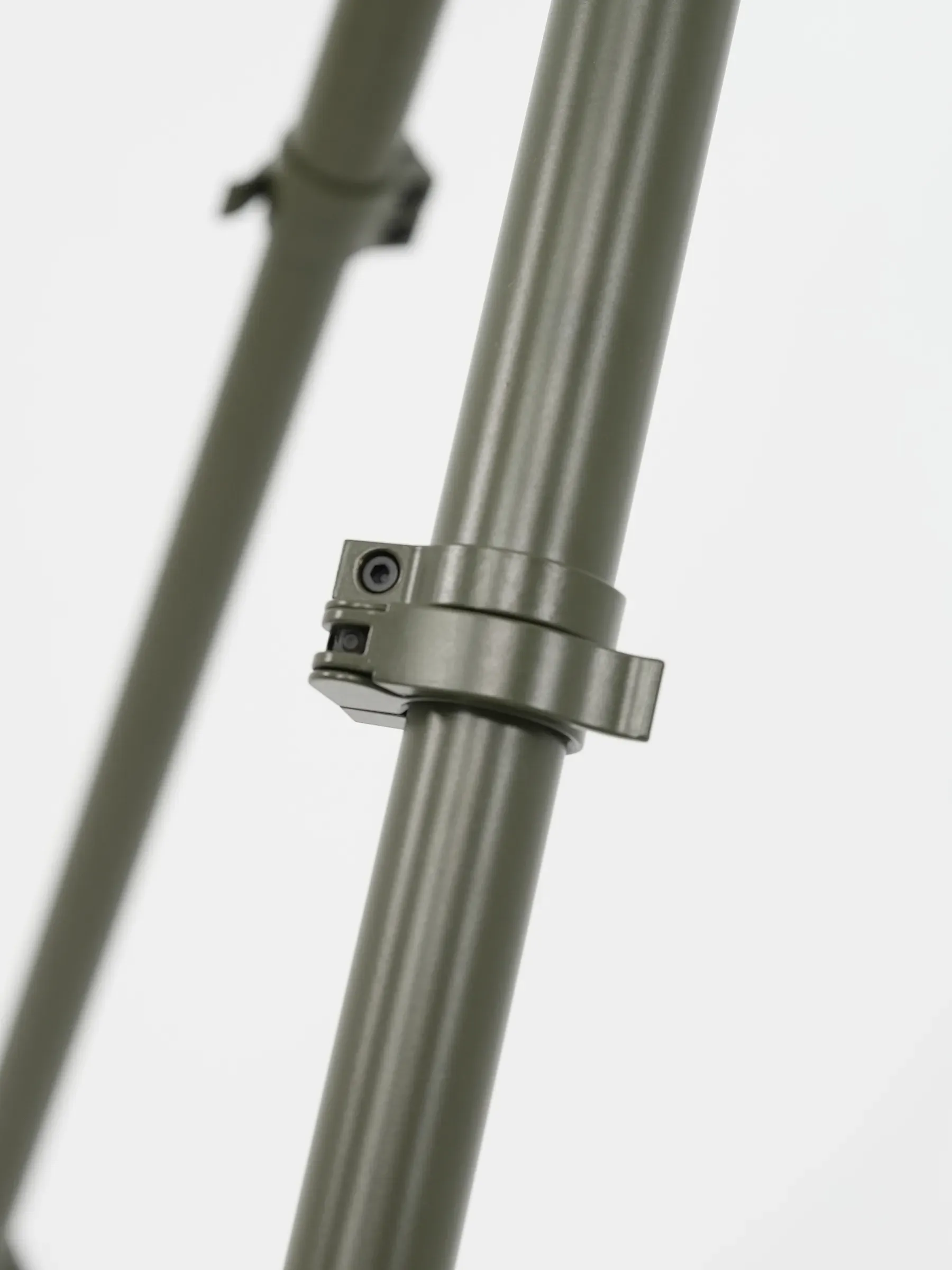 The lever clamp on the leg